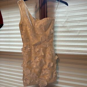 Dress The Population Maddie One-Shoulder Lace Minidress